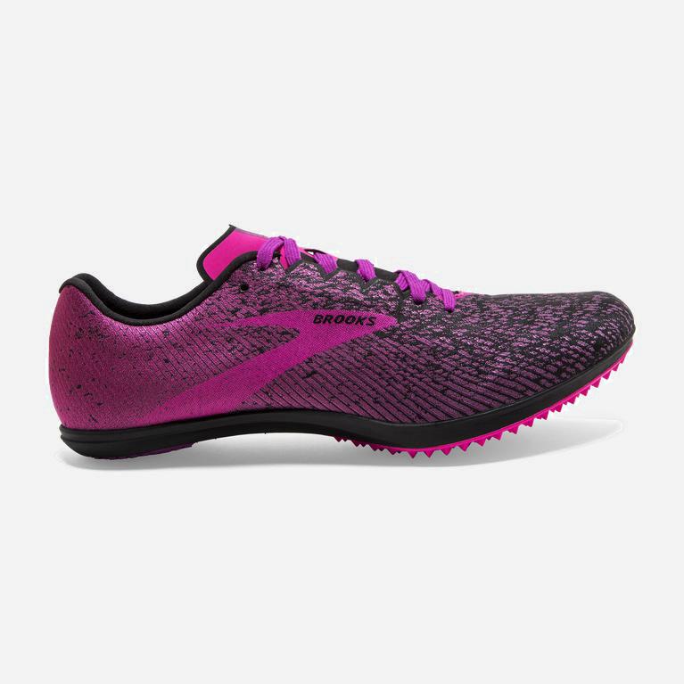 Brooks Mach 19 Spikeless Track & Cross Country Skor Dam 082749-DZY Svarta /Lila/Rosa